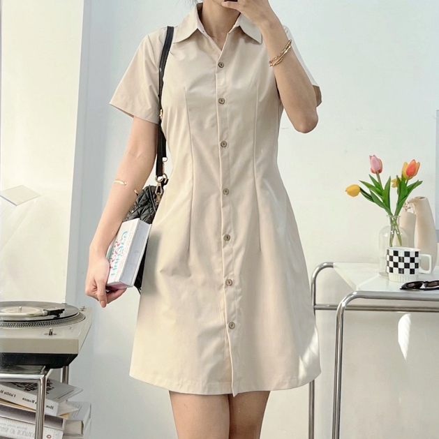 Đầm sơmi basic SALOM Shp12