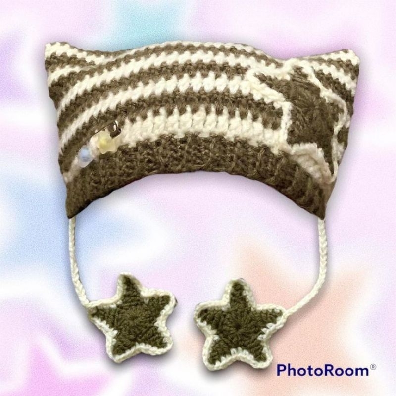 Cat beanie- mũ tai con meo meo trông nghệ nghệ