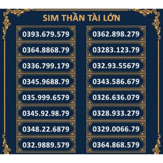Xả kho sim số đẹp giá rẻ 😘