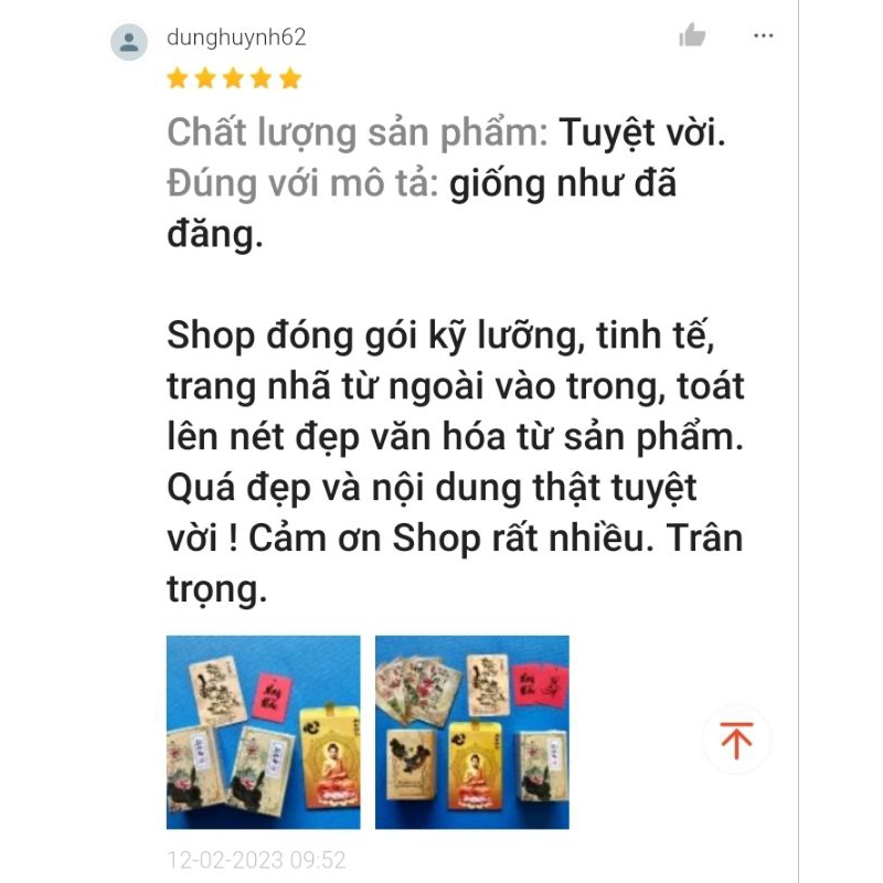 Bộ bài thư pháp LỜI HIỀN THIỆN | 102 lá | 6,7cm x 10cm | Lá duyên