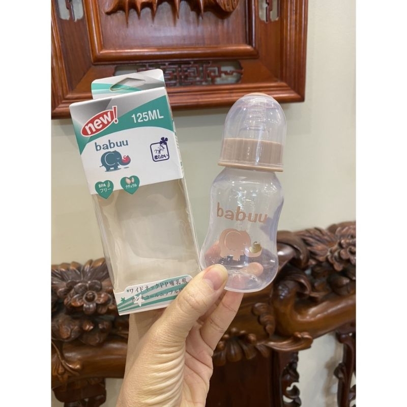 Bình Sữa Babuu 60ml, 125ml, 250ml Cổ Hẹp An Toàn Cho Bé