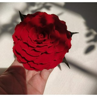 Hoa cài áo handmade Joli màu đỏ