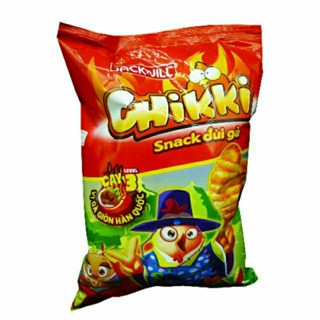 Combo 10 bịch bánh snack đùi gà Chikki gói 28g