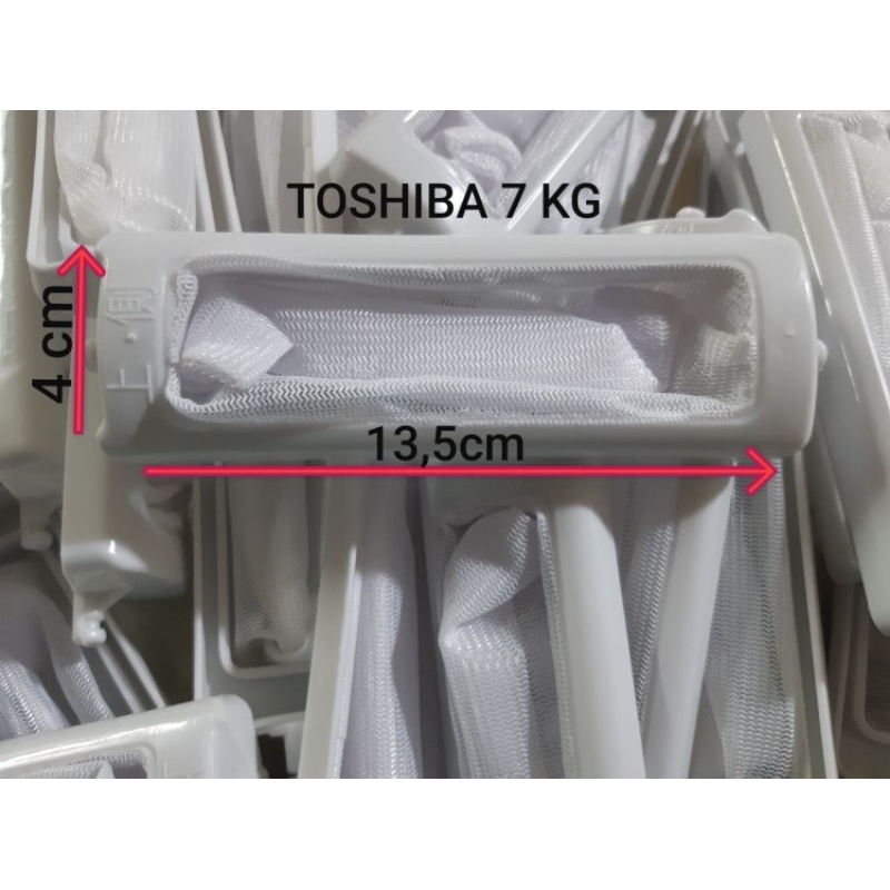 Túi lưới lọc cặn bẩn máy TOSHIBA 7kg kích thước 4cm x 13,5cm