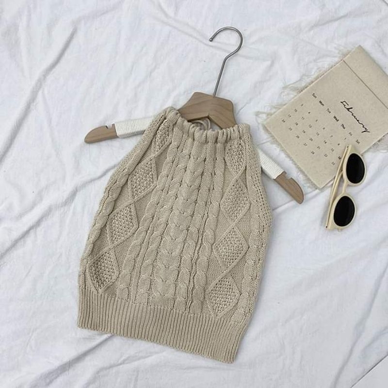 Áo quây đan sợi cổ yếm DA603