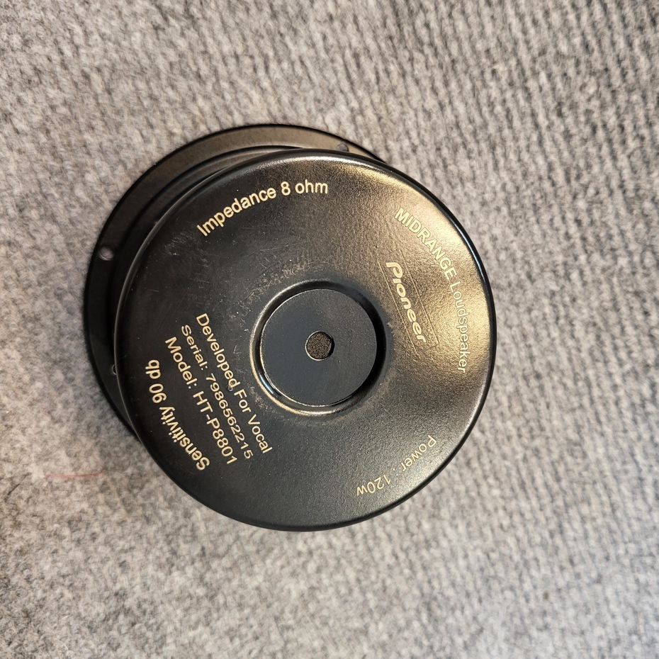 Loa trung hay loa mid 10 Pioneer HT-P8801 nam châm bọc khử từ, vành 11,5Cm, từ 8,5Cm loa trung hở giá 1 chiếc