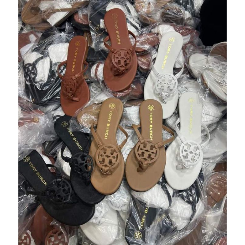 Xả kho- Dép kẹp đế bằng Tory xịn sò , dép xỏ ngón chất da thật, giá rẻ, mang hàng ngày, đi chơi