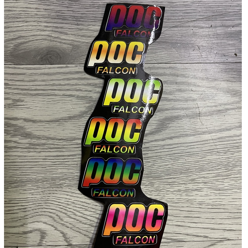 Decal Sticker Chữ Dán Poc Falcon - Loại Decal Dành Riêng Cho Poc Falcon