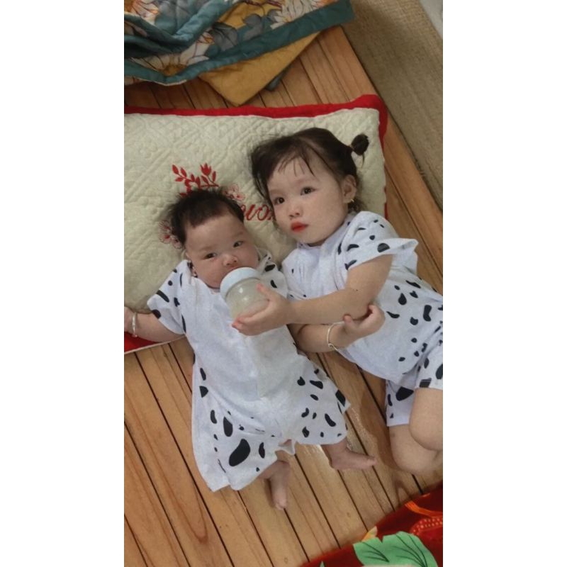 Body thú cho bé- bò sữa cộc tay