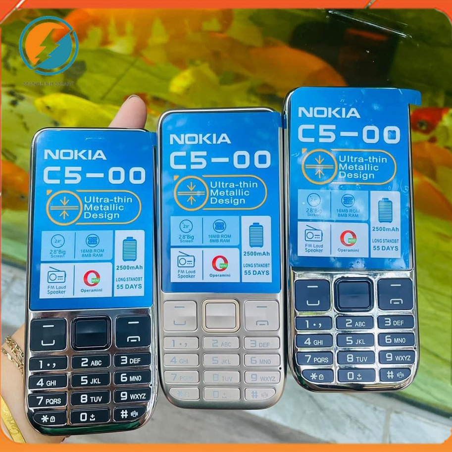 Điện thoại Nokia C5-00(2020) Màn 2.8'' Pin Khủng Loa To BH 12 Tháng