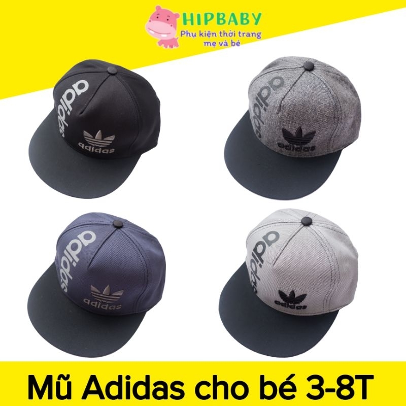 Mũ Nón Hiphop Adidas Cho Bé Trai Gái 3-8 Tuổi HIPBABY Snapback Chất Lượng Tốt Đúng Form Phòng Cách Rẻ Đẹp