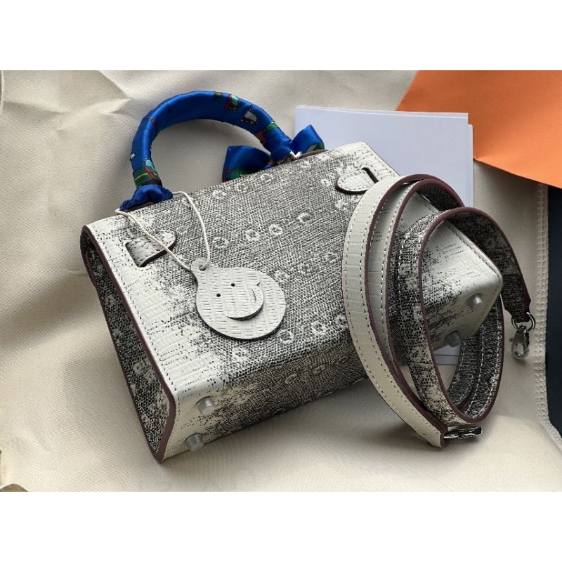 Túi H.m kelly mini dập da rắn