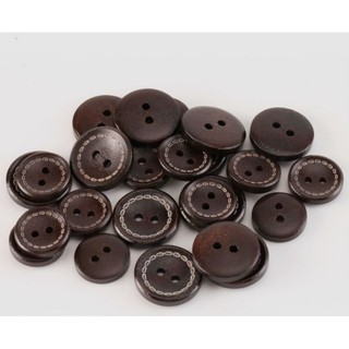 Set 10 Nút gỗ dừa làm đồ handmade 1,1cm - 2cm
