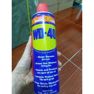Chai xịt wd-40, 412ml, tẩy rỉ sét, bôi trơn , chống ẩm