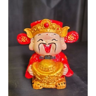 Tượng thần tài thỏi vàng cao 14cm
