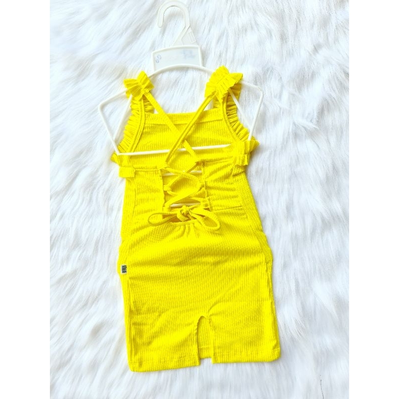 Đầm Body Hai Dây Đan Dây Lưng Cho Bé Gái Chất Thun Cao Cấp Đầy Đủ Size Cho Bé Từ 7kg - 23kg