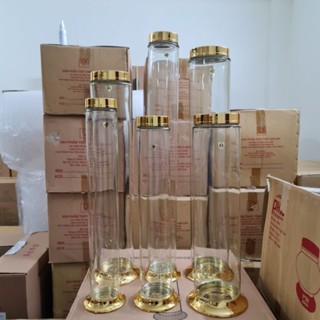 Bình Thủy Tinh Ngâm Rượu Hàn Quốc Dáng Trụ