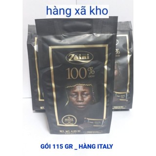 Gói 115 gr socola zaini đen 100 % cacao hàng ý,hsd: 9/2024