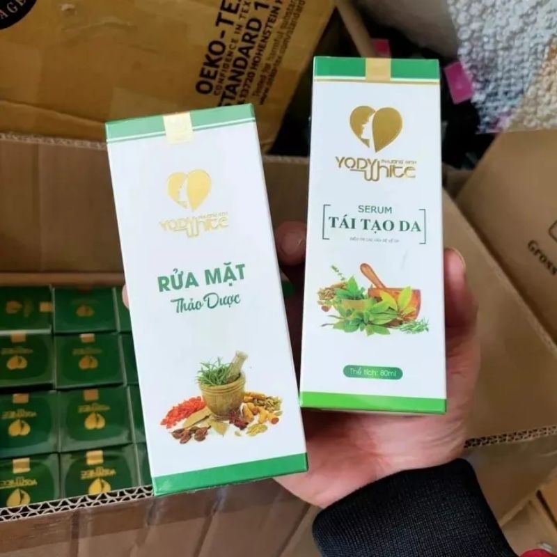 Combo serum tái tạo da Yody White Phương Anh