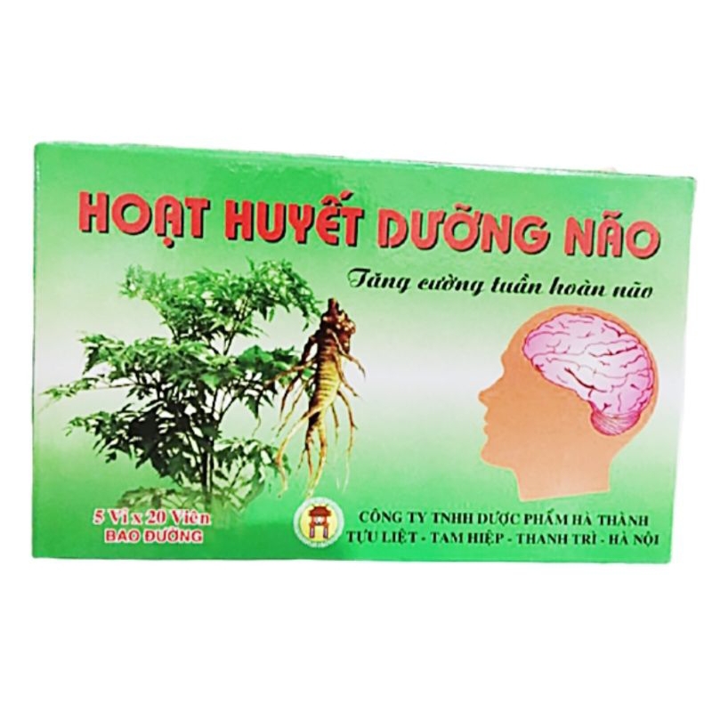 Hoạt huyết dưỡng não Hà Thành(mua 10 + tặng1c sủi)