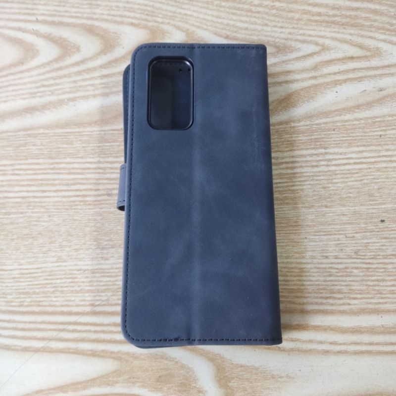 Bao da LG Wing dẻo da đen nhám hai mặt có thất rài hàng loại tốt