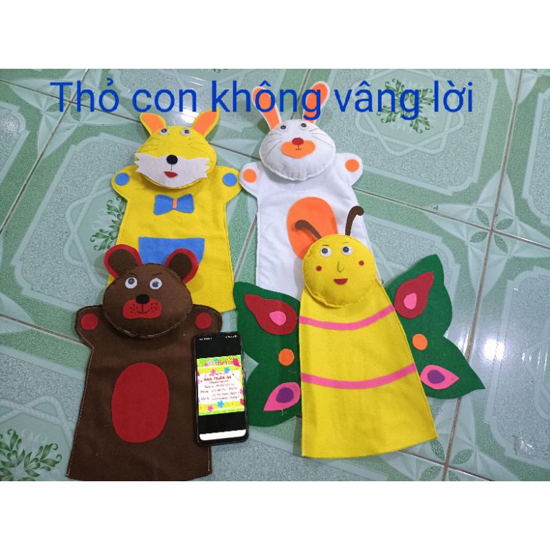 Rối Tay Bằng Nỉ- Nhân Vật Câu Truyện - Đồ Dùng Mầm Non