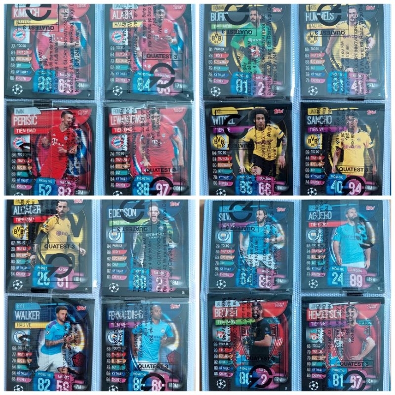 FULL BASE 60 THẺ ĐẦU TIÊN POCA MATCH ATTAX PHIÊN  BẢN SIÊU SAO SÂN CỎ MÙA GIẢI 2019-2020