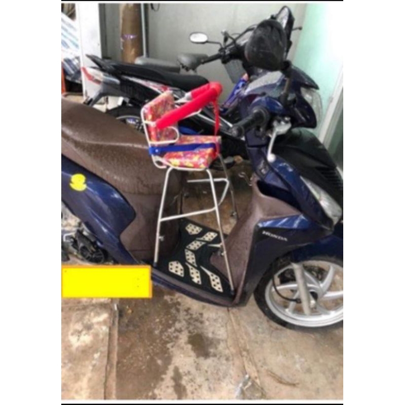 Ghế đi xe máy cho bé xe Vespa, Ghế đa năng, Có tựa vòng