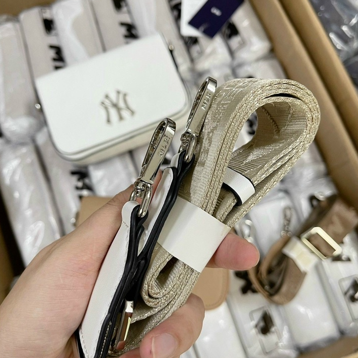 Túi xách nữ M.LB NY đeo chéo JanSi, dáng vuông dây đeo bản to size 18 Fullbox Tag Mac