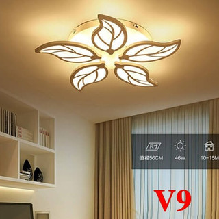 [ BẢO HÀNH 2 NĂM ] Đèn Ốp Trần Led Trang Trí Phòng Ngủ,Phòng Khách Kiểu Mẫu Hiện Đại Rộng 60cm Có Điều Khiển Sáng 3 Màu