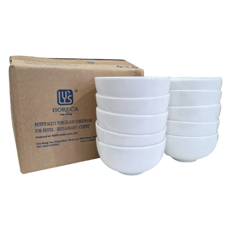 Bộ 10 chén sứ Minh Long 10cm