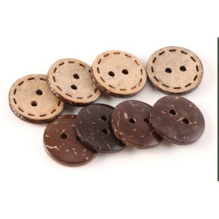 Cúc gỗ dừa đường kính 1,2 cm ( gói 10 cúc )