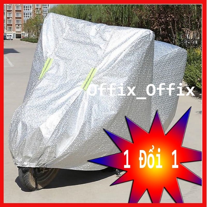 Bạt phủ trùm xe máy chống mưa, chống nắng, 100% vải dù Dày dặn chống thấm
