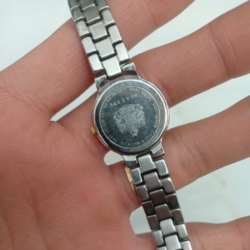 đồng hồ si nhật nữ hiệu CITIZEN AVACON demi mạ vàng