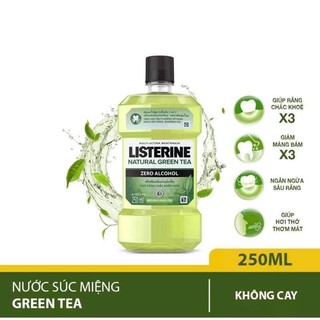 Nước súc miệng Listerine Trà Xanh Không Cay 250ml