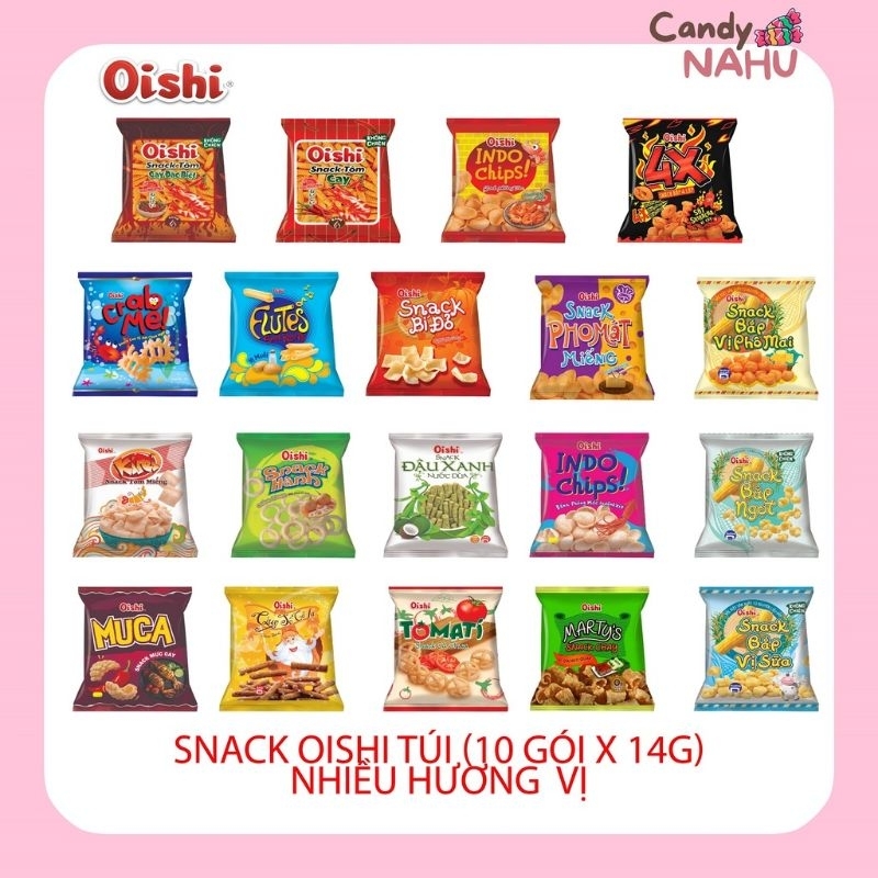 Combo 50 bịch Bánh Snack Oishi® 12g ( mix vị nhắn shop nhé