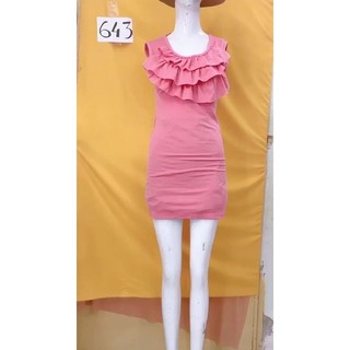 đầm body thun cổ bèo size S/M. S643