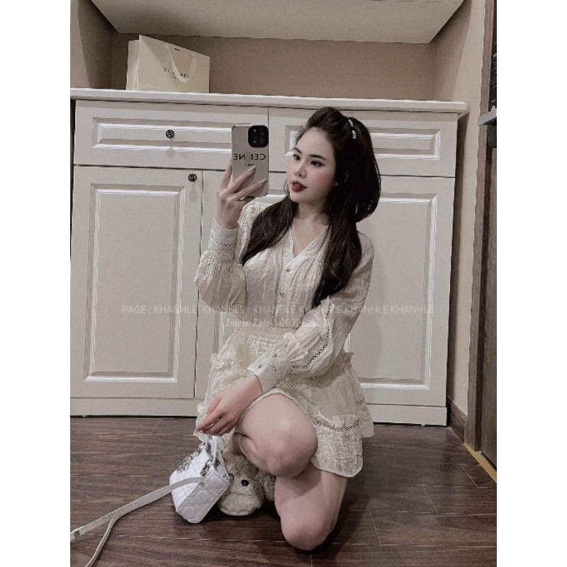 Sét bộ váy tơ