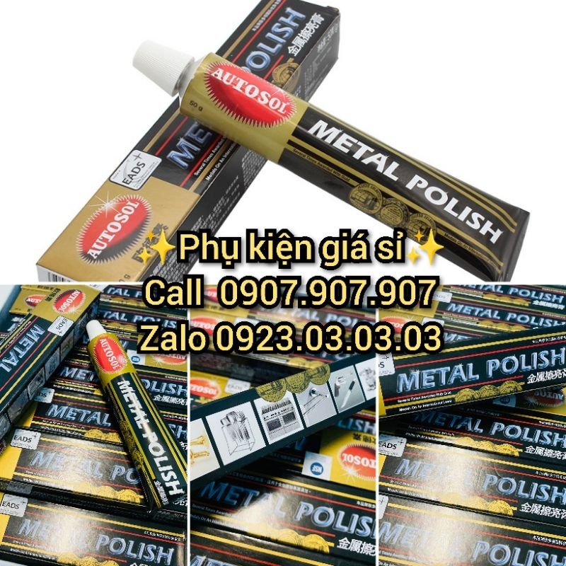 Kem đánh bóng kim loại Autosol dùng đánh bóng Zippo 50gr