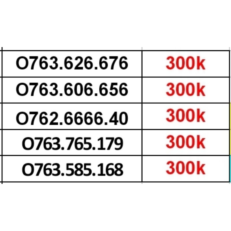 SIM MOBI TRẢ TRƯỚC TỨ QUÝ SỐ ĐẸP GIÁ TỪ 300K - 500K