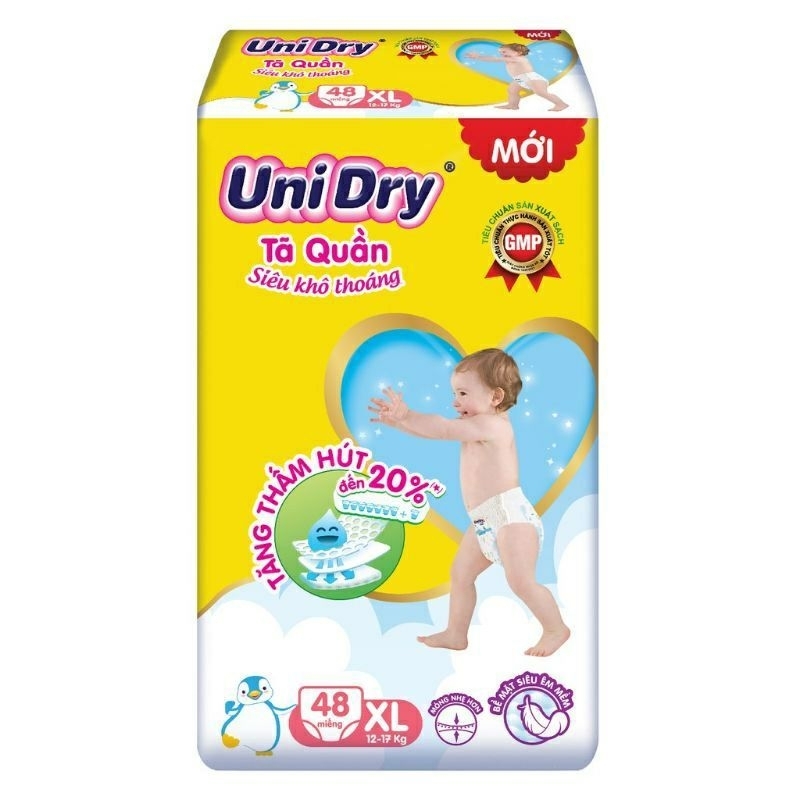 《HCM》Tã quần Unidry có vạch chỉ thị thay tã size M60 - L54 - XL48 - XXL44 ( date 2025 )
