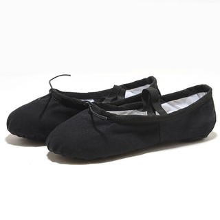 Giày tập múa bale, giày tập múa cổ trang mầu đen size 22-34