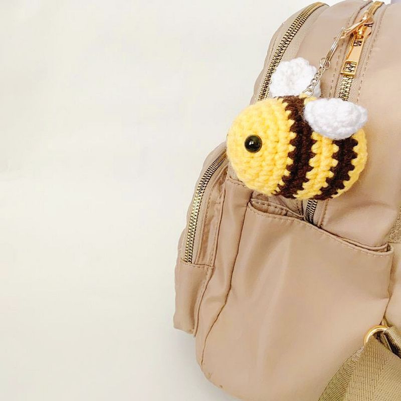 Móc khoá chú ong chăm chỉ bằng len handmade |🌻Hoa Hướng Dương Crochet|