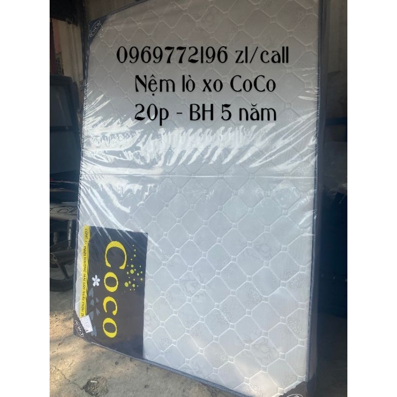 Nệm lò xo COCO full size dày 20cm bọc 2 lớp bông - bảo hành 5 năm ( Tên Mới của nệm Richstar )