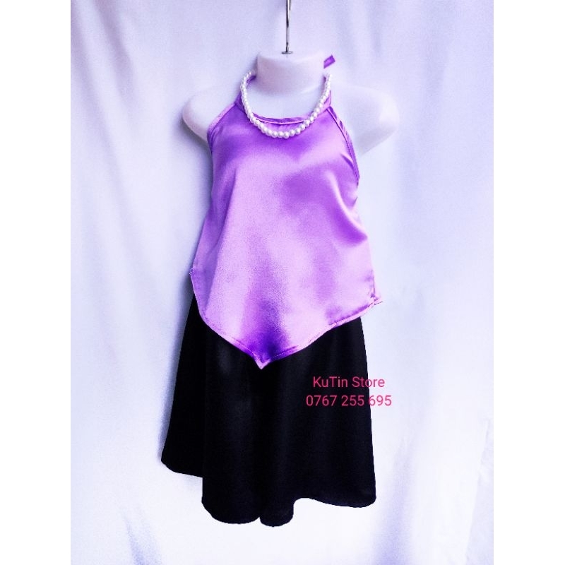 Yếm đào bé gái  - Set Áo + váy