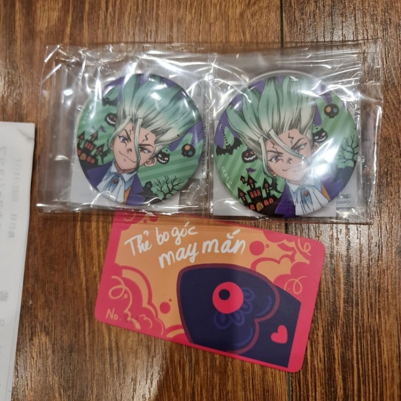 HUY HIỆU DR.STONE SENKU ISHIGAMI, NANAMI RYUSUI HALLOWEEN 2022