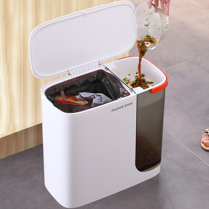 Thùng đựng rác thông minh tách nước joybos cao cấp, thùng rác lọc bã chè chia ngăn