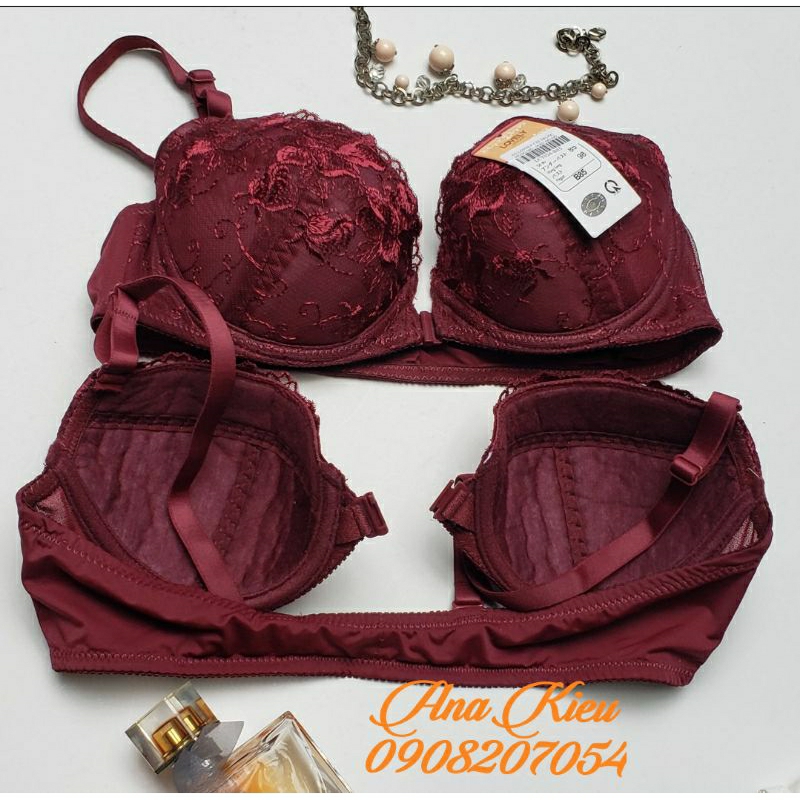 Áo ren cài trước có gọng không mút hiệu Lovely