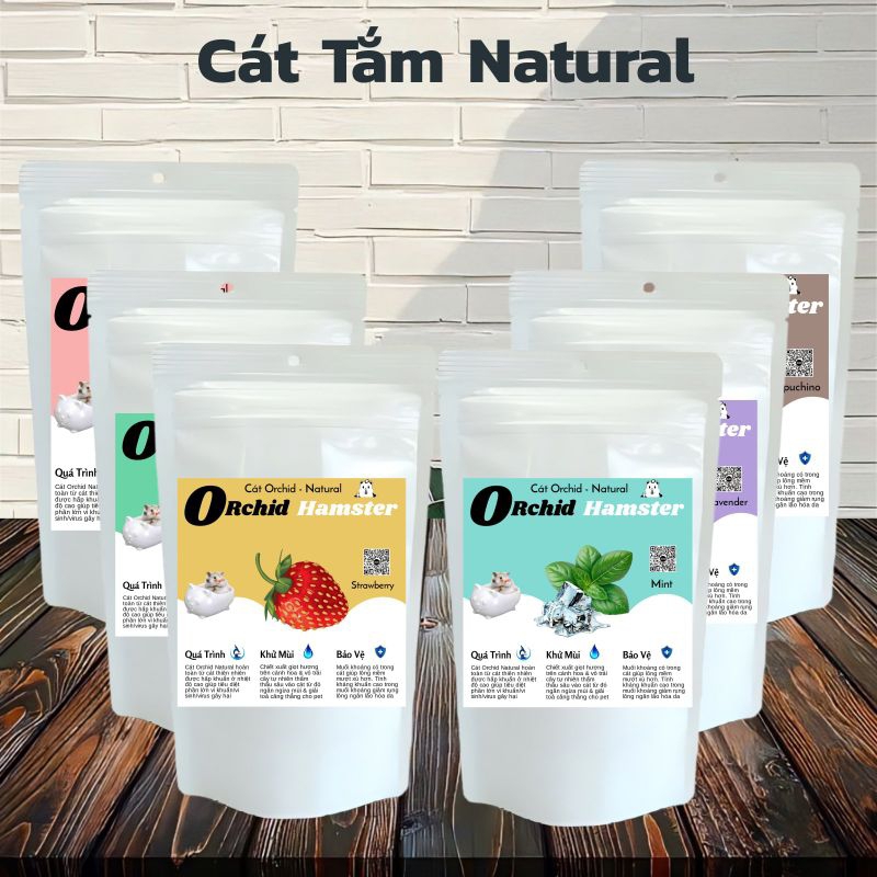 Cát Tắm Hamster Cao Cấp Natural - Kháng Khuẩn