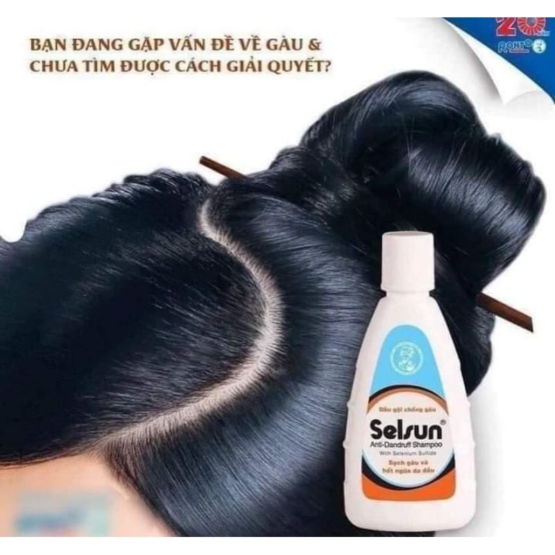 Dầu gội sạch gàu và giảm ngứa da đầu Selsun Anti Dandruff Shampoo